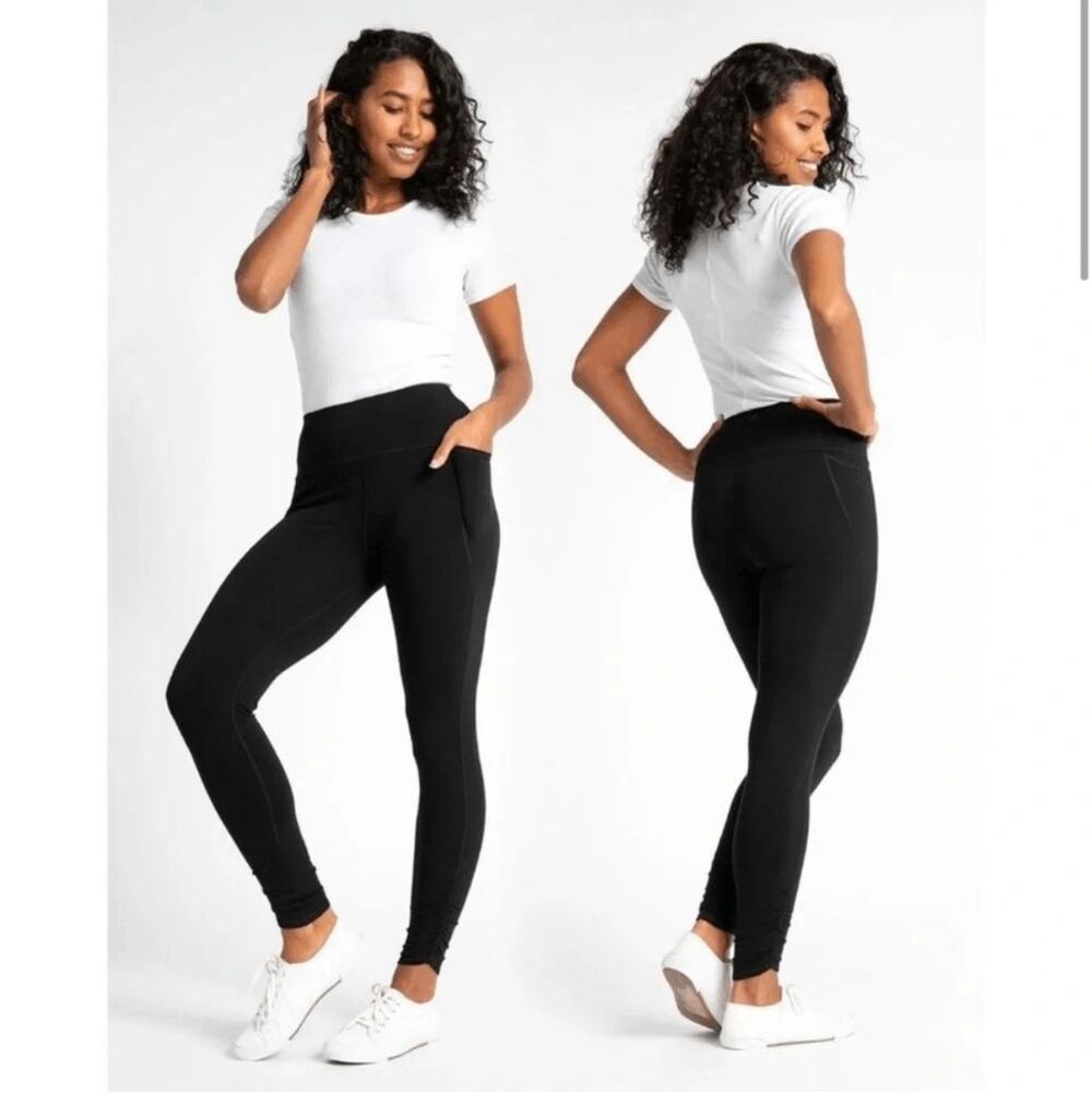 New Betabrand Black Vinyasa Legging Dress Pant Yoga Pants Small Short Petite
